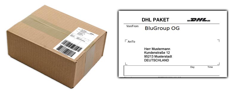 So sehen unsere Paket von Außen aus 100% diskreter neutraler Versand